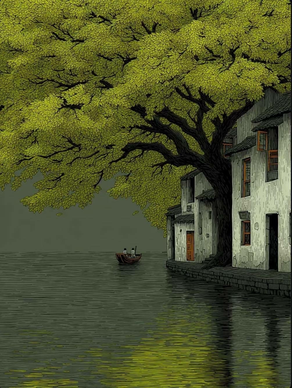 Shade On A Canal